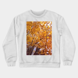 Yellow Autumn Leaves Crewneck Sweatshirt